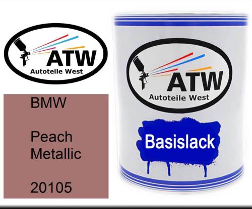 BMW, Peach Metallic, 20105: 1L Lackdose, von ATW Autoteile West.